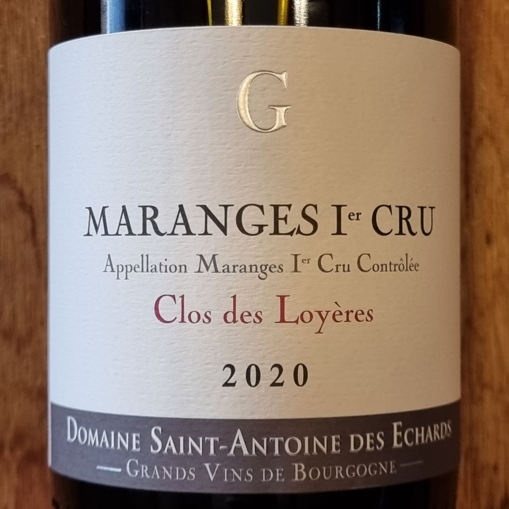 Maranges Er Cru Rouge Clos Des Loy Res St Antoine Des Chards